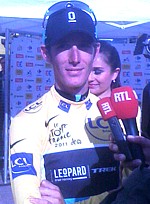 Andy Schleck pendant la dix-neuvime tape du Tour de France 2011